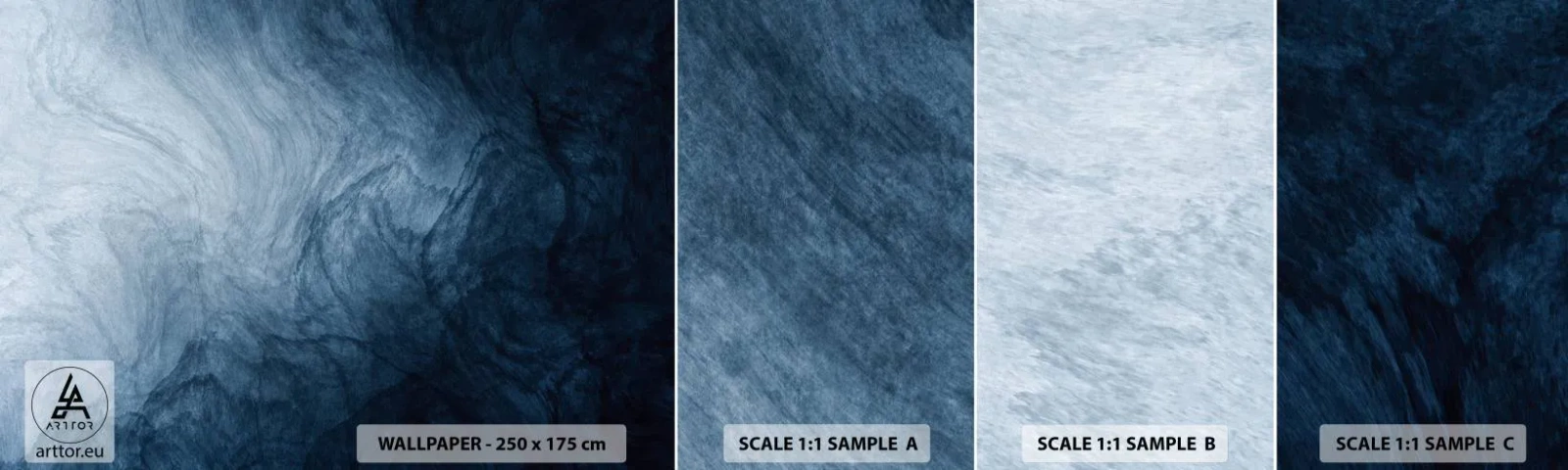 Vzor Fototapety Samolepicí Deluxe Sticker - Sáhnout do hlubin - Abstrakce, Kus, Moderní umění - 100x30 cm