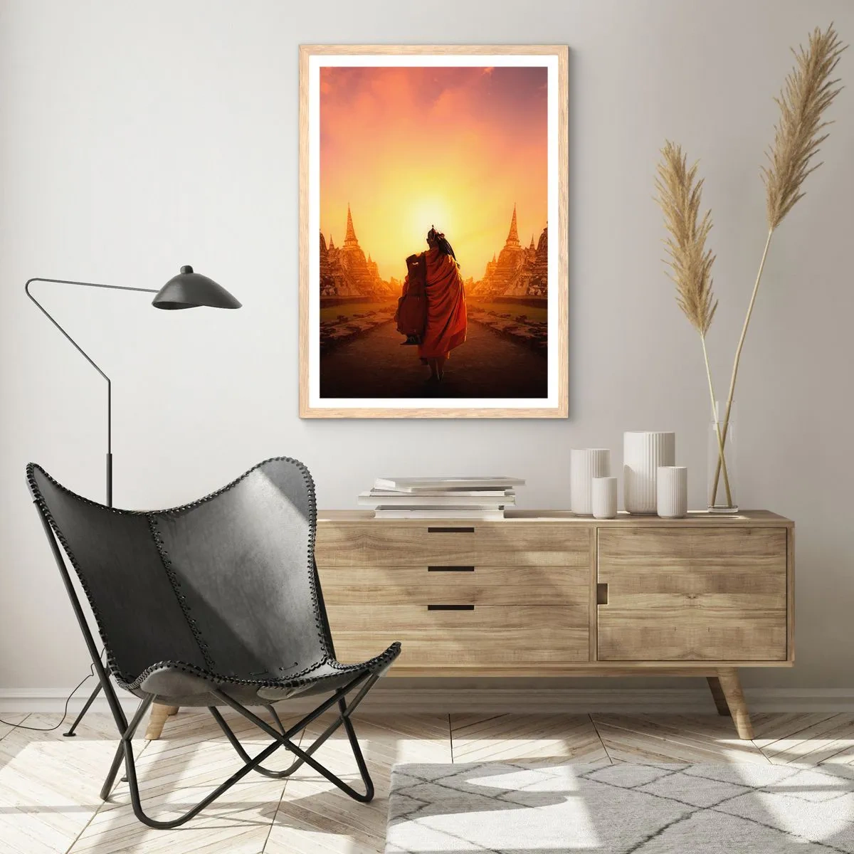 Plakát v rámu světlý dub - V klidu věčností - 70x100 cm