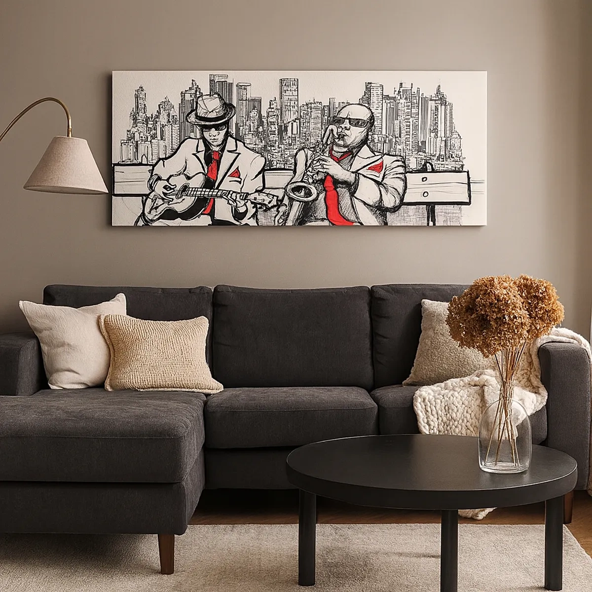 Obraz na plátně - Newyorská improvizace - 30x30 cm