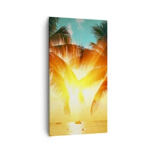 Obraz na plátně - Exotický pár - 55x100 cm