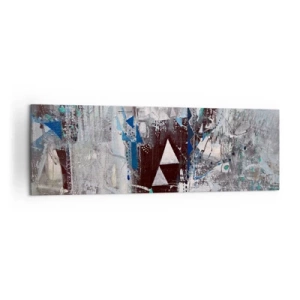 Obraz na plátně - Přednostní pořadí trojúhelníků - 160x50 cm