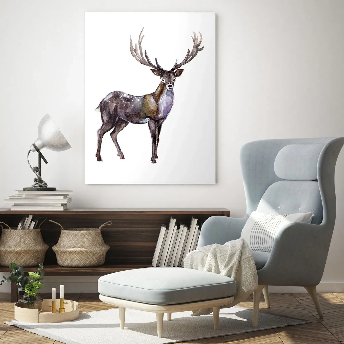 Obraz na skle - Král půlnoční pouště - 50x70 cm
