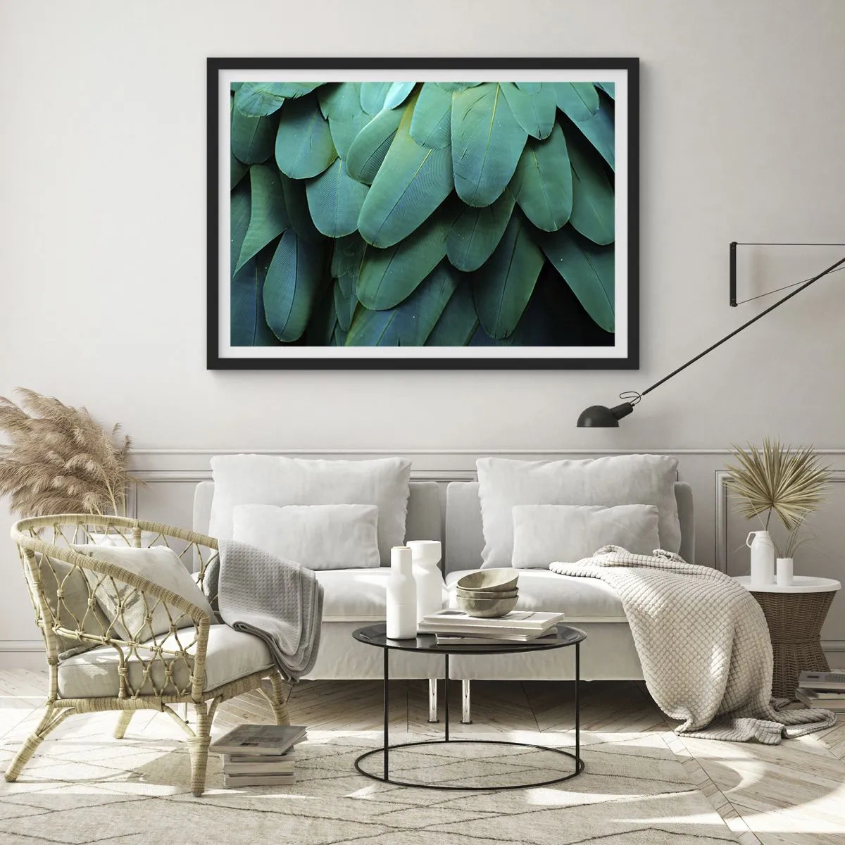 Plakát v černém rámu - Přesnost papouščí povahy - 70x50 cm