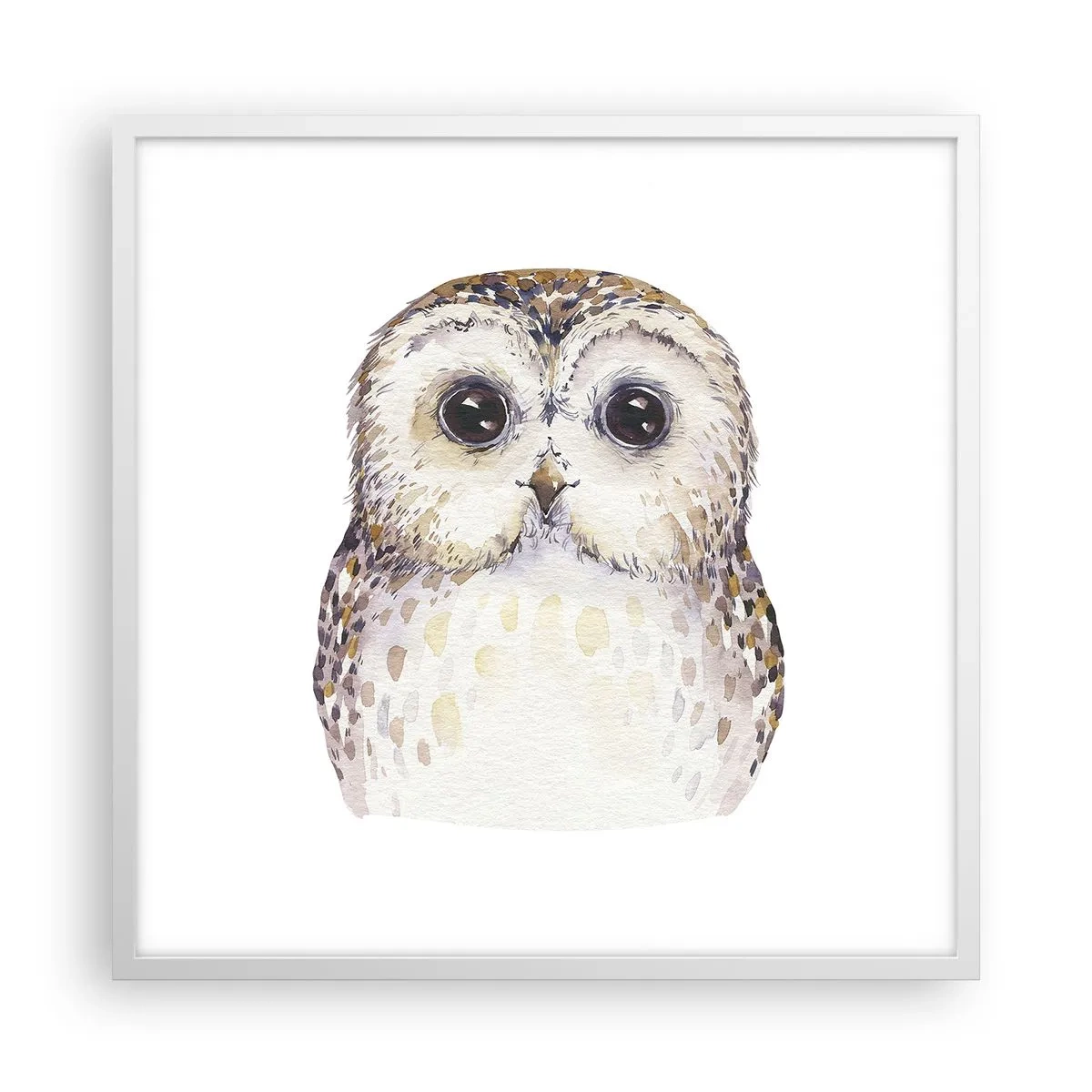 Plakát v bílém rámu - Podívej se mi do očí - 60x60 cm