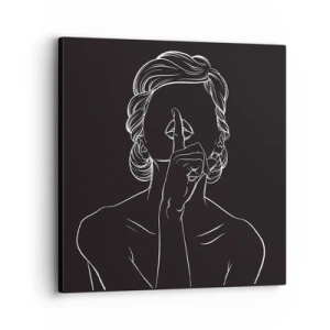 Obraz na plátně - Krása rozkvétá v tichu - 30x30 cm