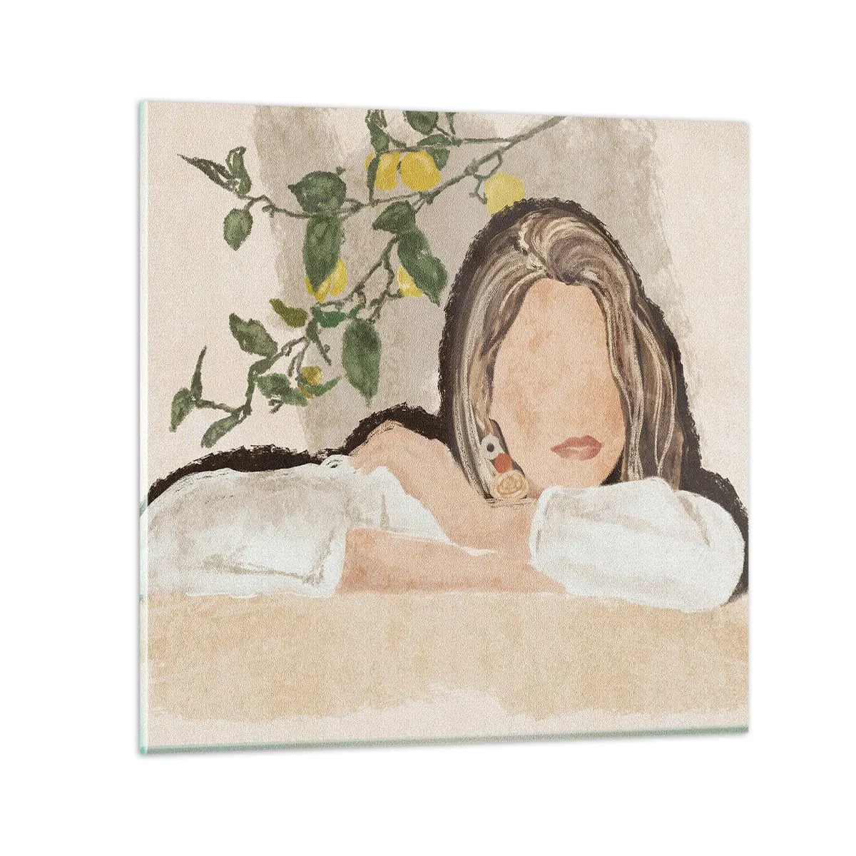 Obraz na skle - Krasavice z jihu - 30x30 cm