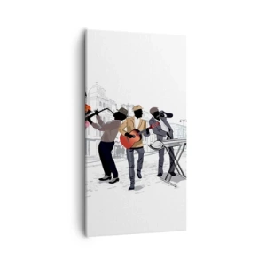 Obraz na plátně - Hudba ulice - 55x100 cm