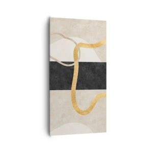 Obraz na plátně - Tvary ve smyčce - 65x120 cm