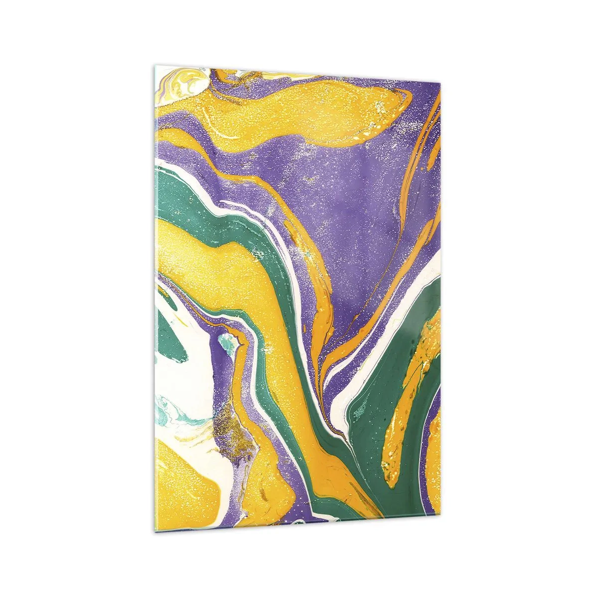 Obraz na skle - Vlny barev - 70x100 cm