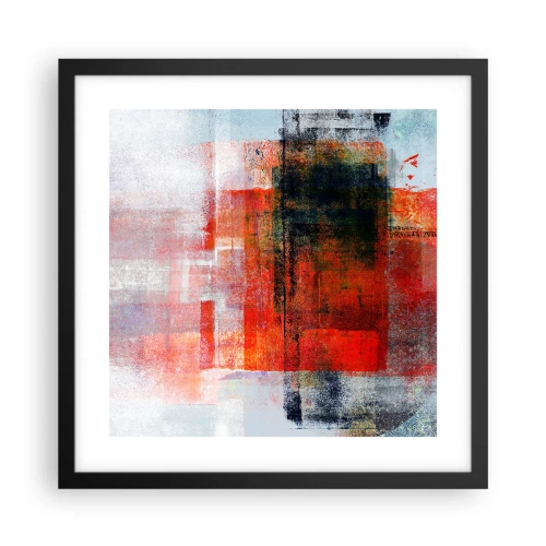 Plakát v černém rámu - Zářící kompozice - 40x40 cm