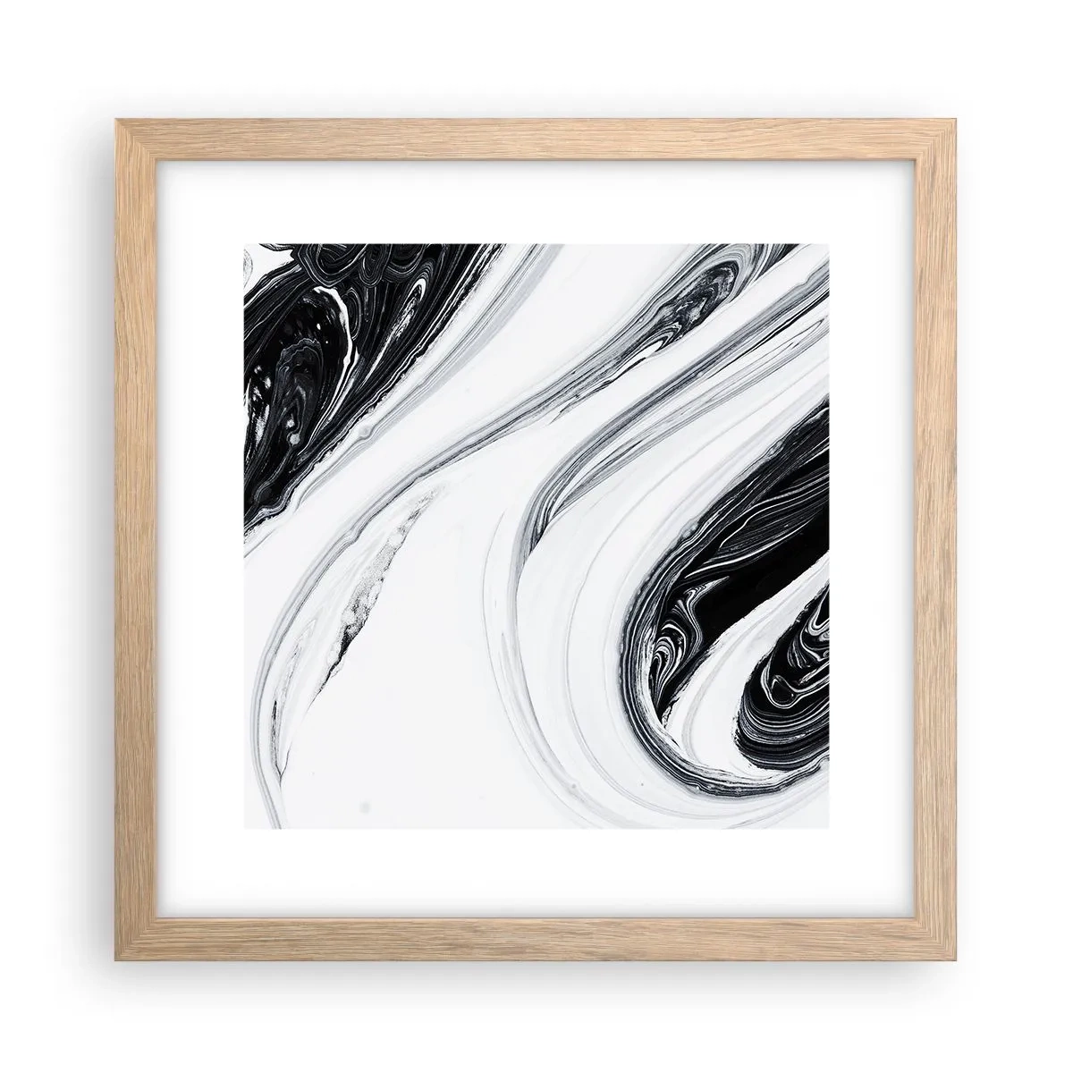 Plakát v rámu světlý dub - Spojení protikladů - 30x30 cm