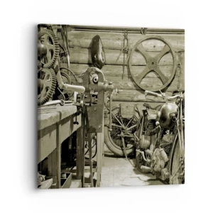 Obraz na plátně - V kůlně strýce Vládi - 30x30 cm