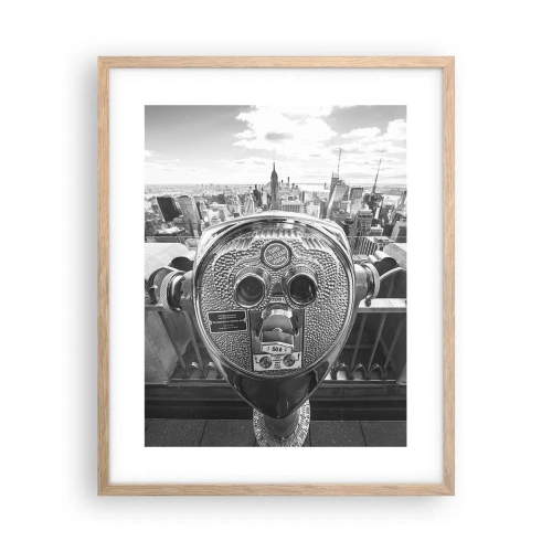 Plakát v rámu světlý dub - Město nad městy - 40x50 cm