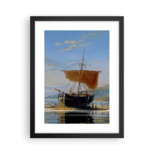 Plakát v černém rámu - Voda, země, vzduch - 30x40 cm