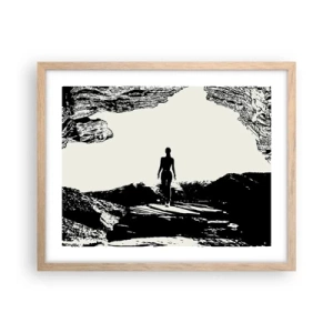 Plakát v rámu světlý dub - Nový pohled - 50x40 cm