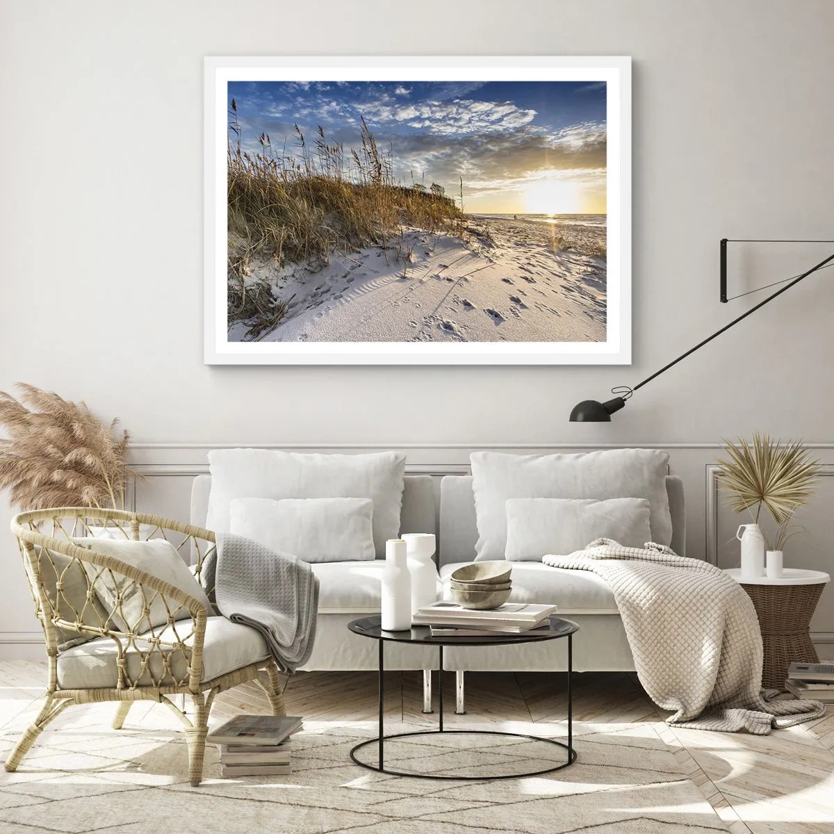 Plakát v bílém rámu - Pozvánka na procházku - 70x50 cm