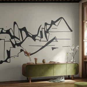 Fototapeta na míru Premium Canvas - Možná krajina - Minimalismus, Kus, Čára