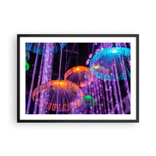 Plakát v černém rámu - Světelná fontána - 70x50 cm