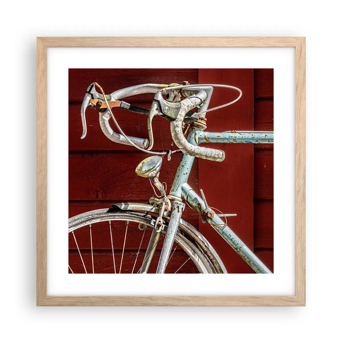 Plakát v rámu světlý dub - Stvořený pro vítězství - 40x40 cm