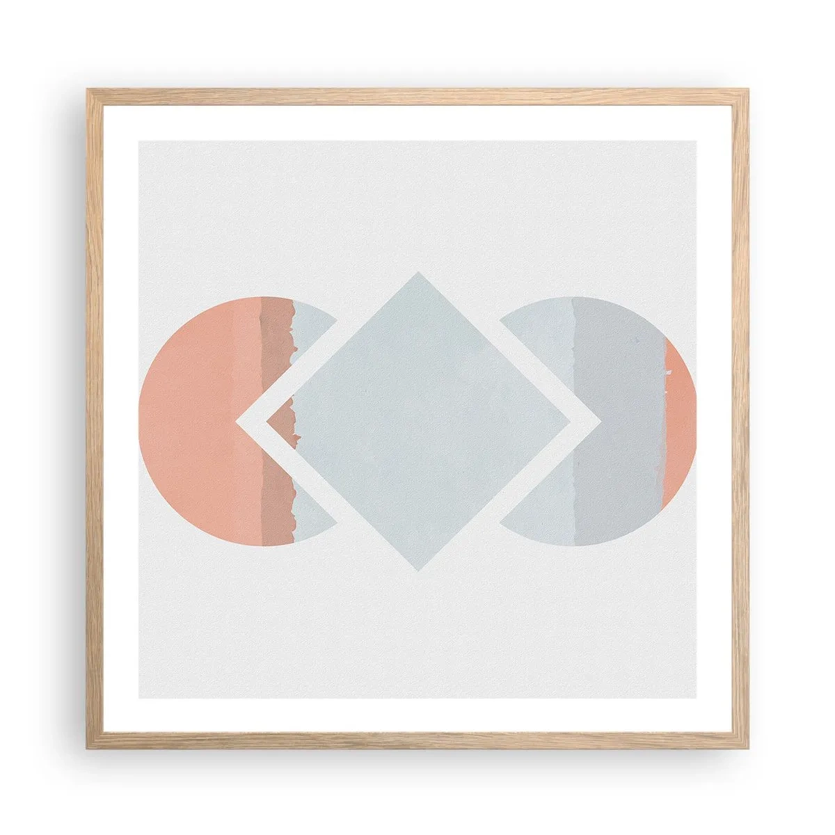 Plakát v rámu světlý dub - Situace je jasná - 60x60 cm