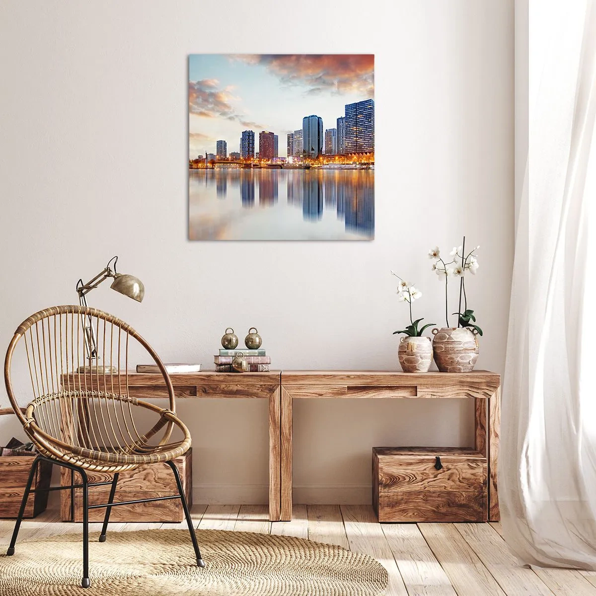 Obraz na plátně - Monumentální klid Paříže - 40x40 cm