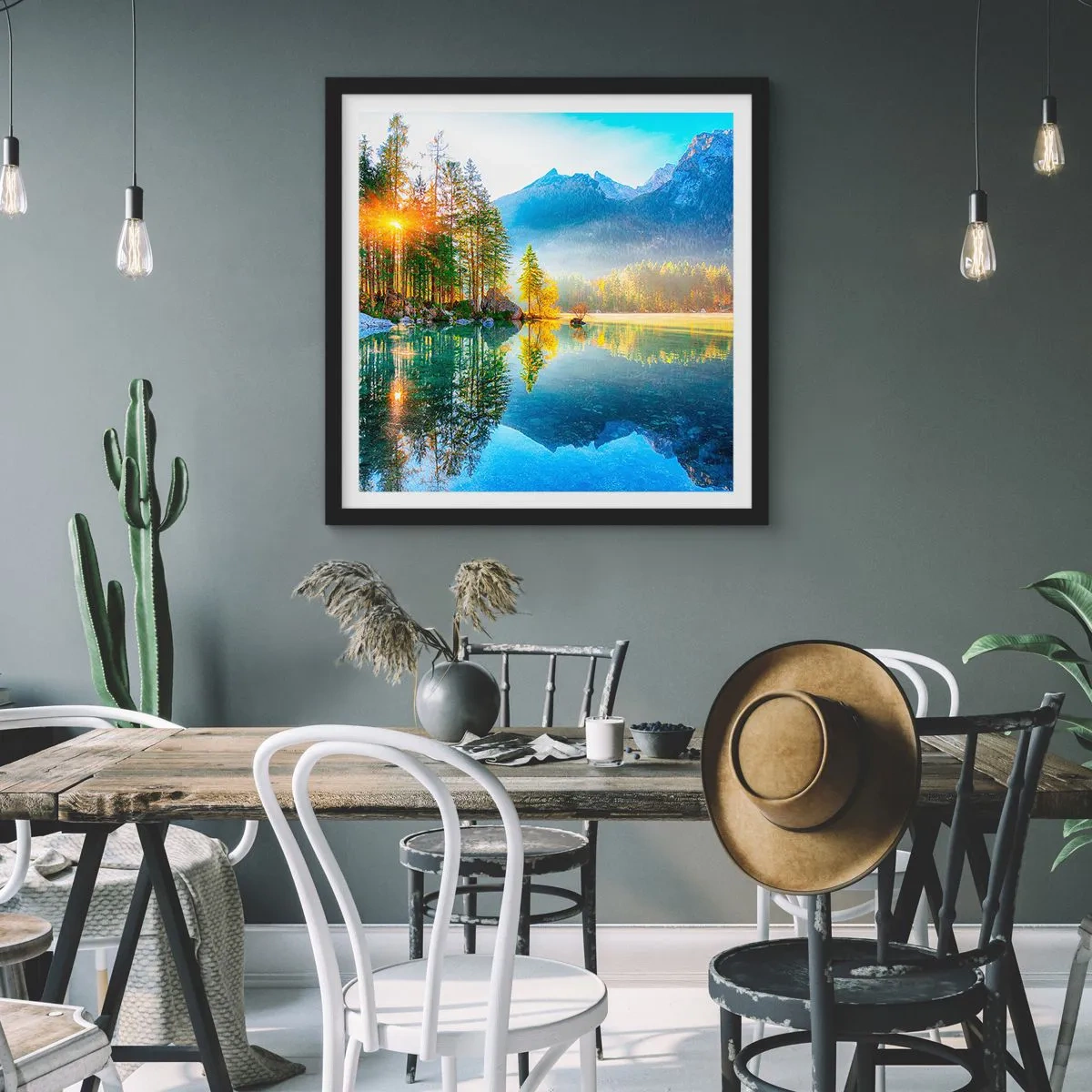 Plakát v černém rámu - Majestát a sladkost - 60x60 cm