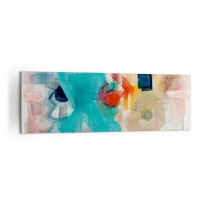 Obraz na plátně - Barevná hra - 160x50 cm