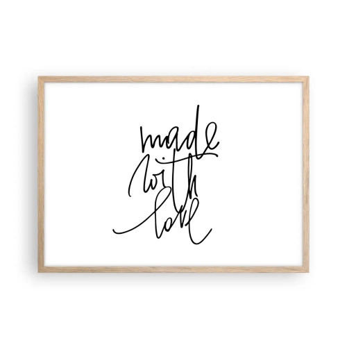 Plakát v rámu světlý dub - Nejlepší značka - 70x50 cm