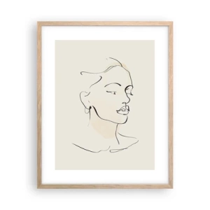 Plakát v rámu světlý dub - Výrazným tahem - 40x50 cm