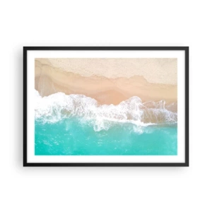 Plakát v černém rámu - Mazlivý dotek - 70x50 cm