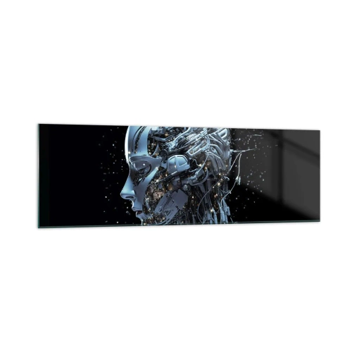 Obraz na skle - Technologie je žena - 160x50 cm