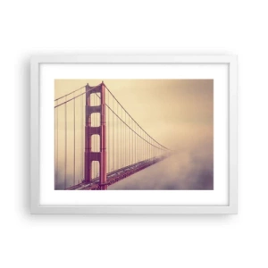 Plakát v bílém rámu - Mezi nebem a zemí - 40x30 cm