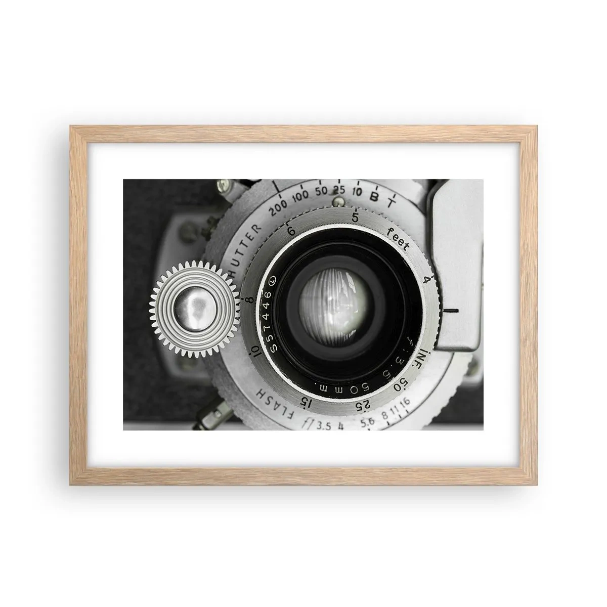 Plakát v rámu světlý dub - Příběh o Hollywoodu - 40x30 cm