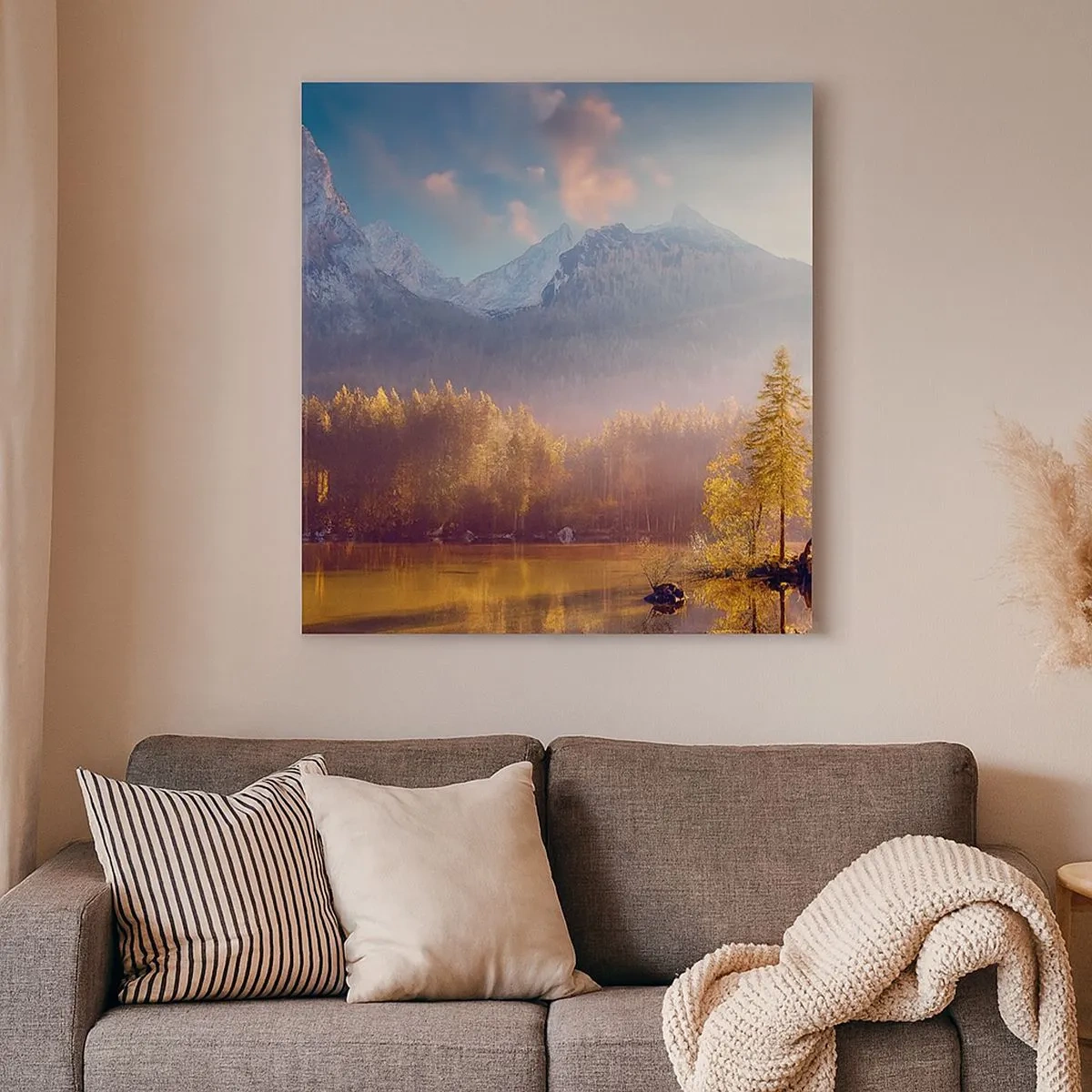 Obraz na plátně - V horách a údolích - 30x30 cm