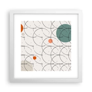 Plakát v bílém rámu - V duchu pop-artu - 30x30 cm