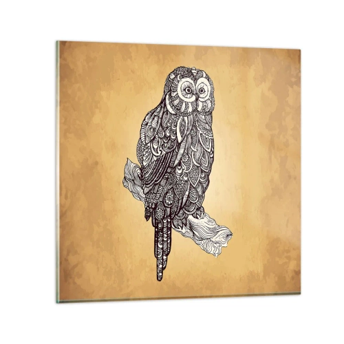 Obraz na skle - Mistrovské ornamenty moudrosti - 30x30 cm