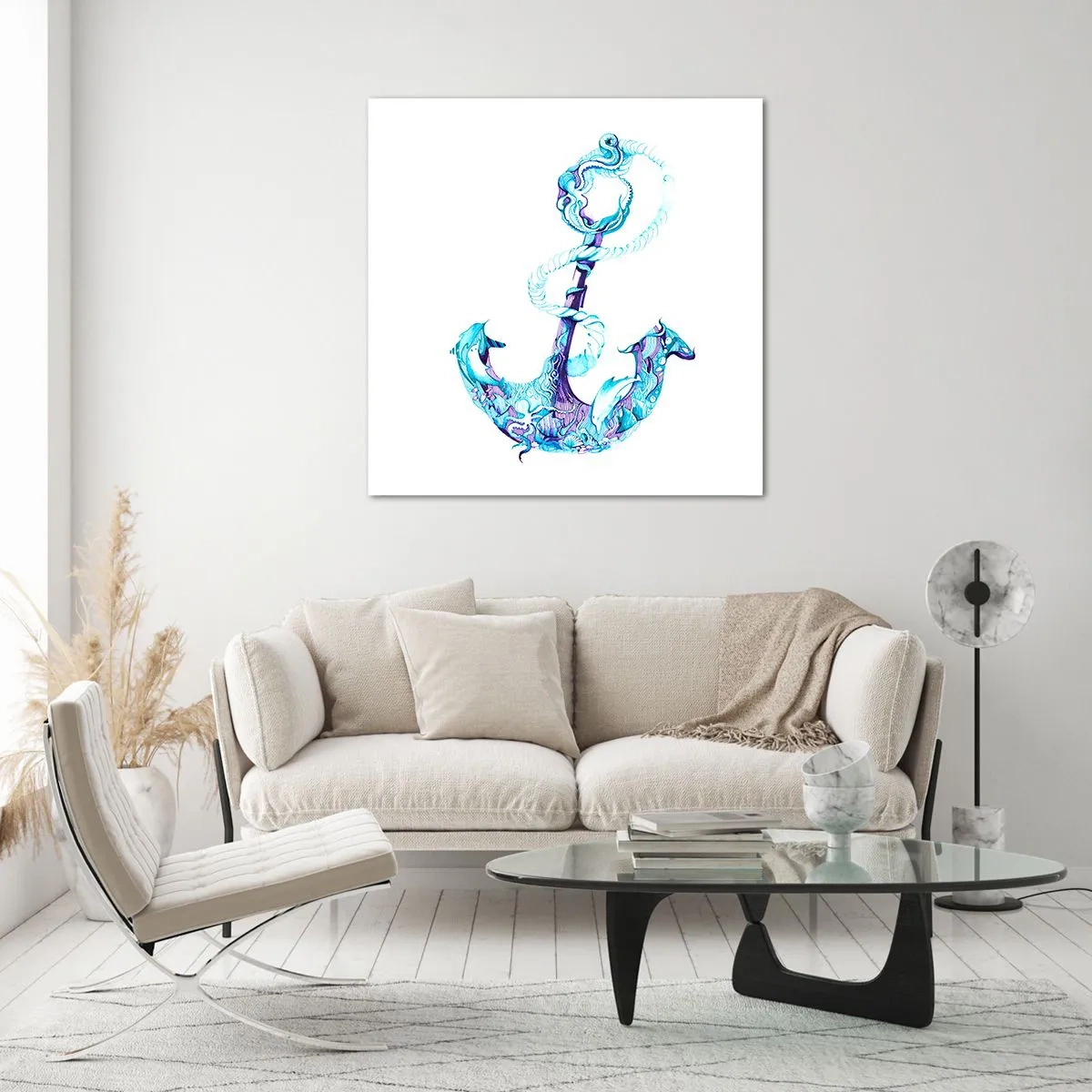 Obraz na skle - Důvěrnice tajemství moře - 30x30 cm