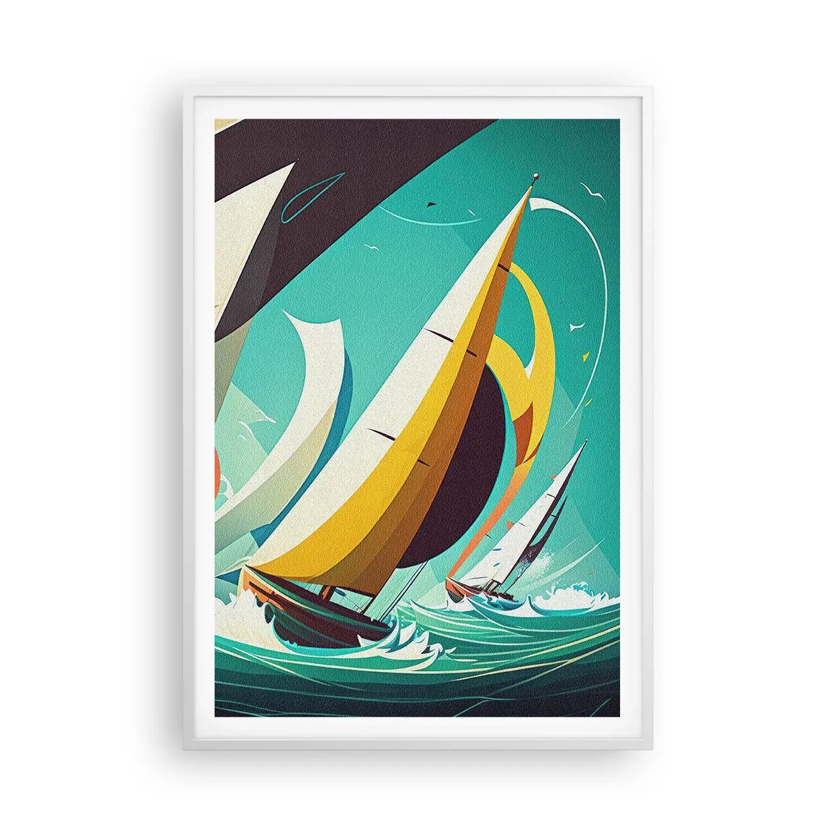 Plakát v bílém rámu - Jak vycházet s živly - 70x100 cm