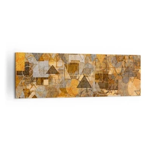 Obraz na plátně - Svět zachycený v podobě - 160x50 cm