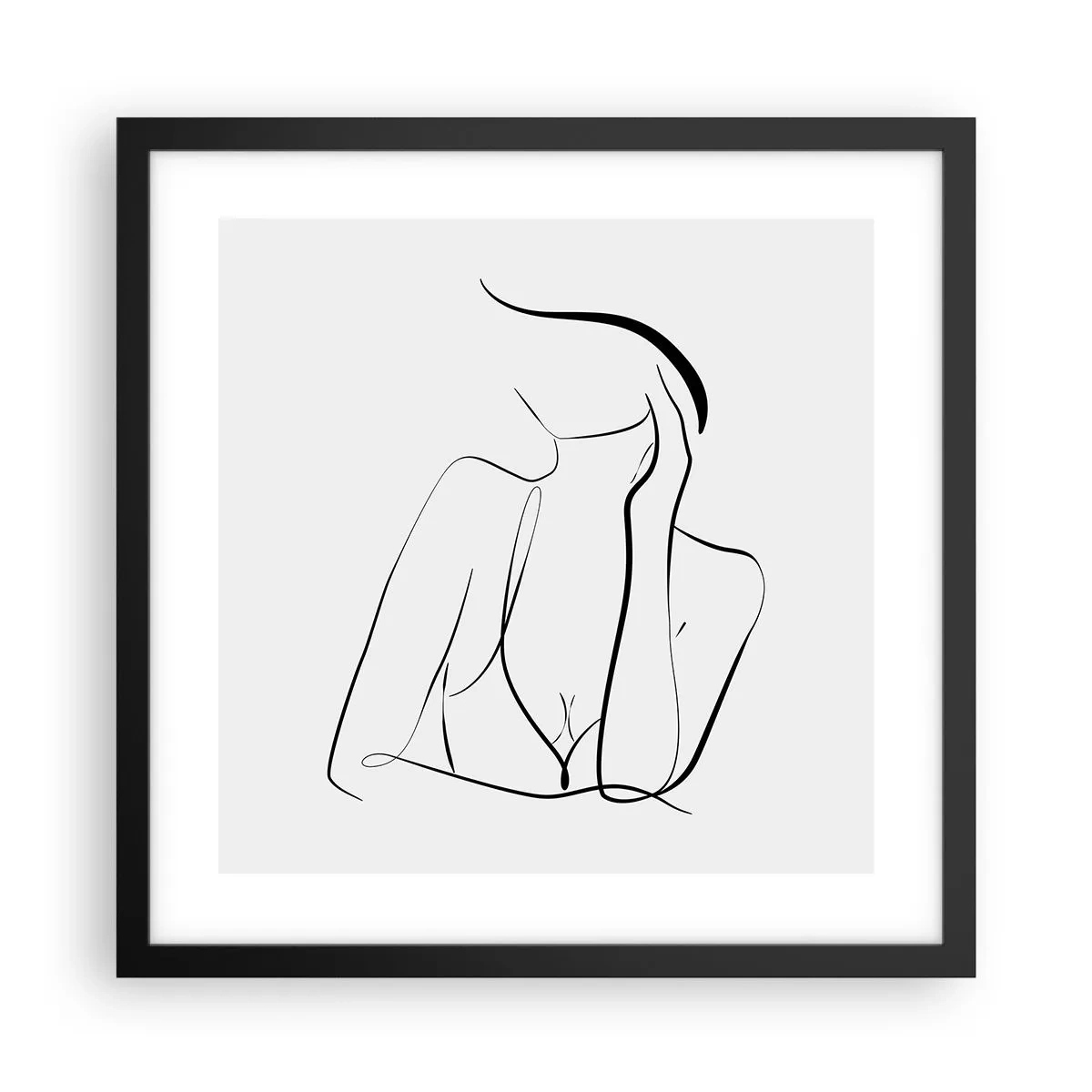 Plakát v černém rámu - Na vlně snů - 40x40 cm