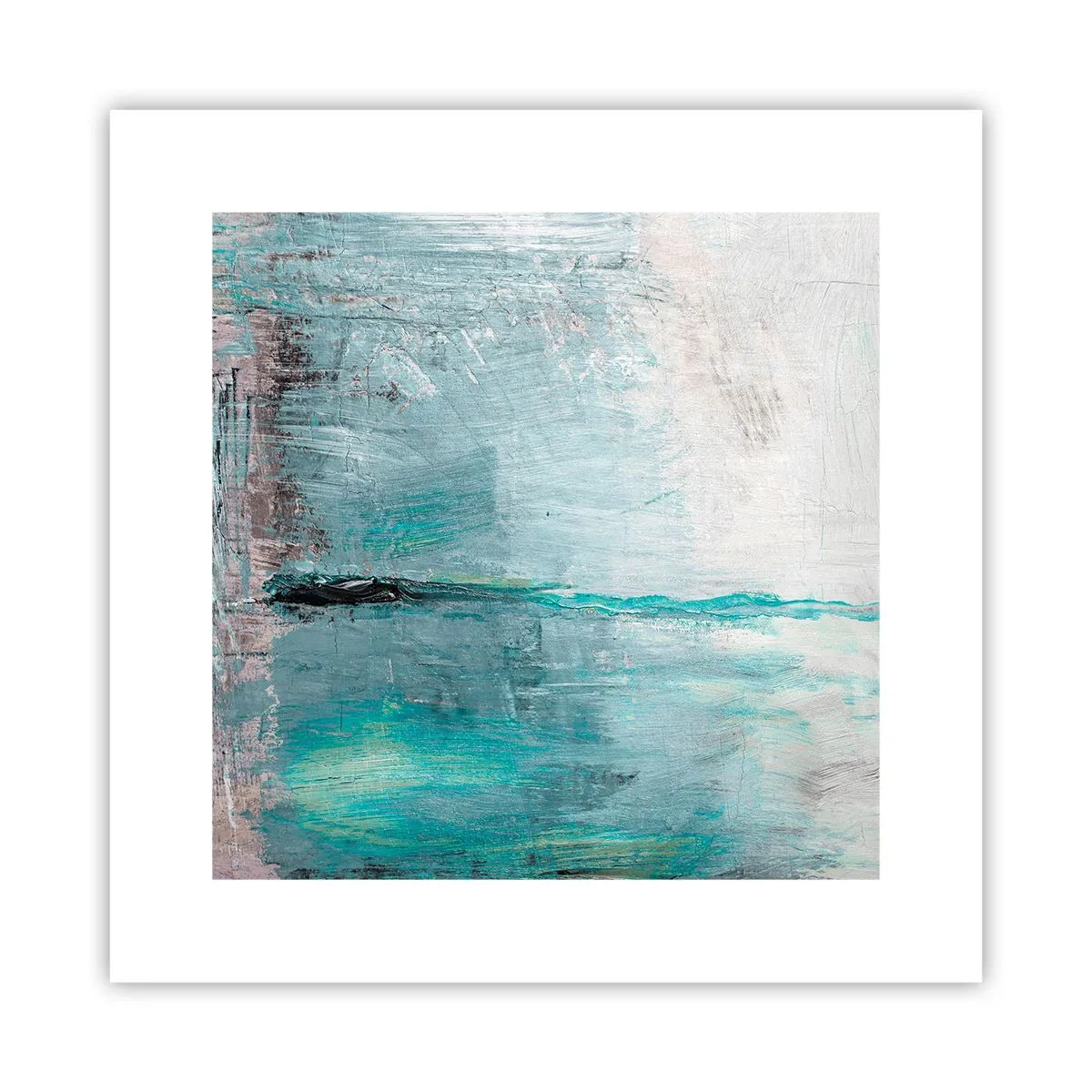 Plakát - Horizontálně v modři - 30x30 cm