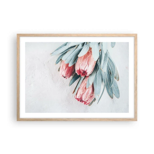 Plakát v rámu světlý dub - Zahanbené svou vlastní krásou - 70x50 cm