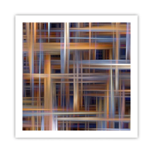 Plakát - Utkané ze světla - 60x60 cm