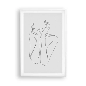 Plakát v bílém rámu - O čem sní dívky - 61x91 cm