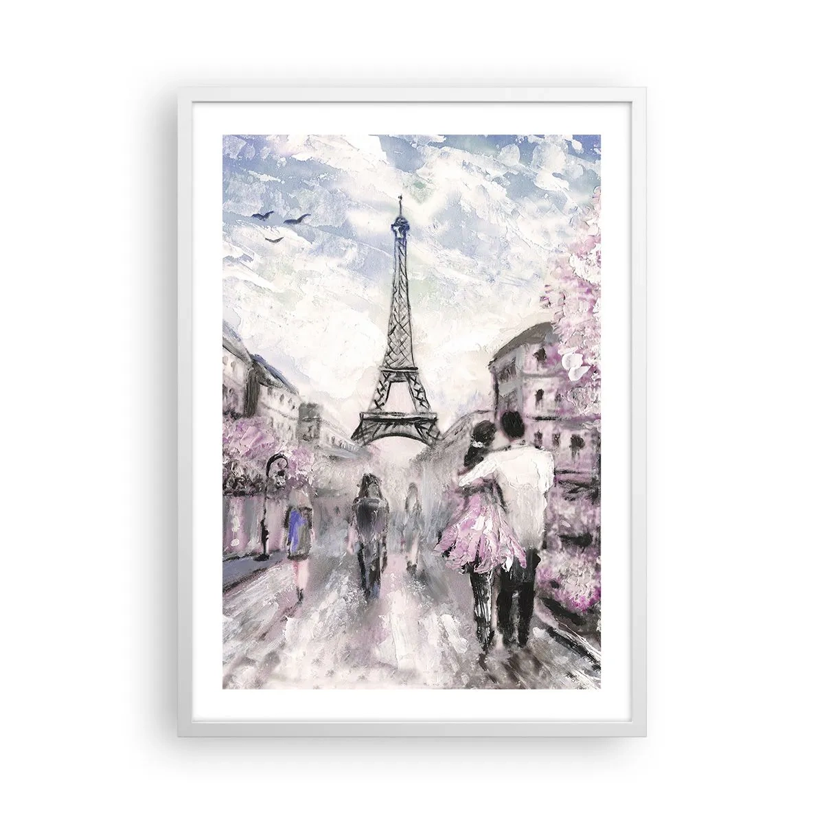 Plakát v bílém rámu - Když se zamilovat, tak jenom v… - 50x70 cm