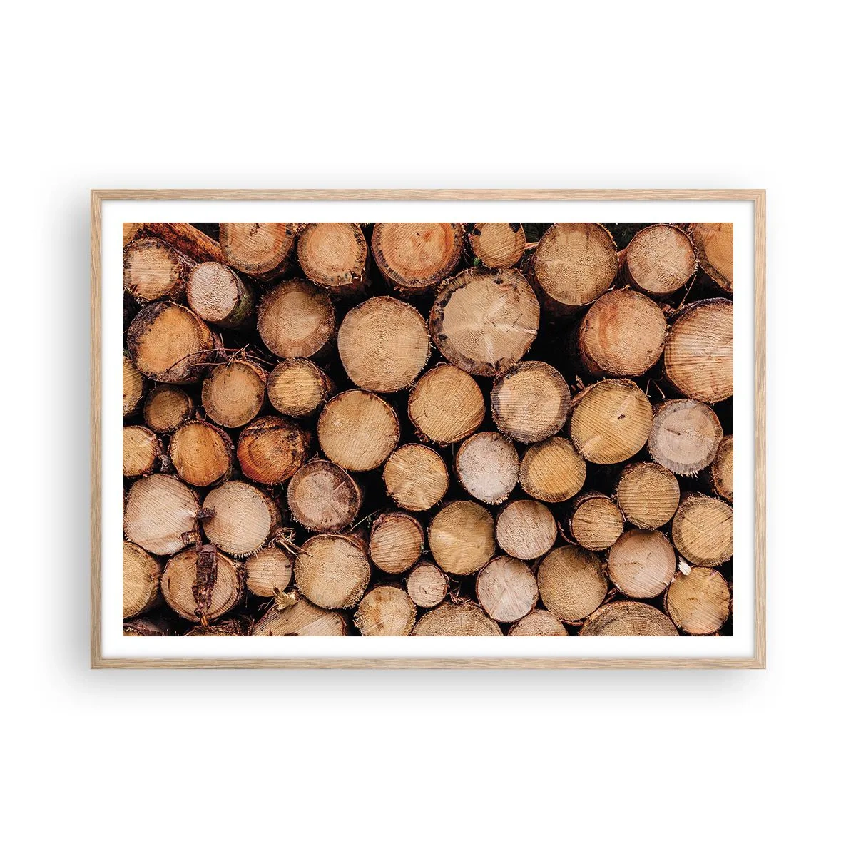 Plakát v rámu světlý dub - Nový začátek - 100x70 cm