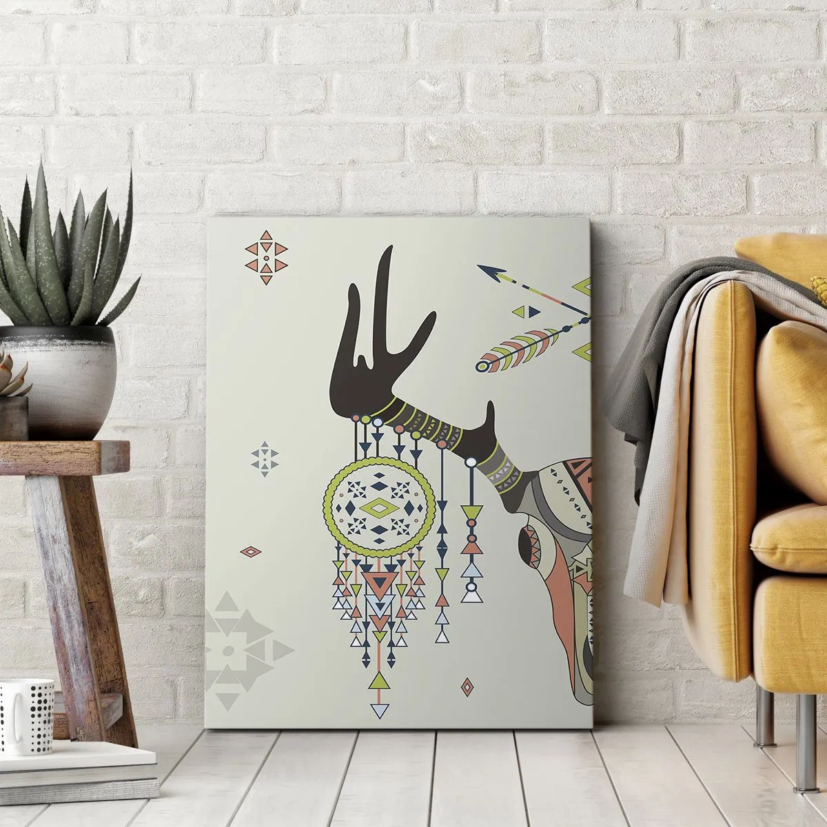 Obraz na plátně - Trofej indiánského lovce - 50x70 cm