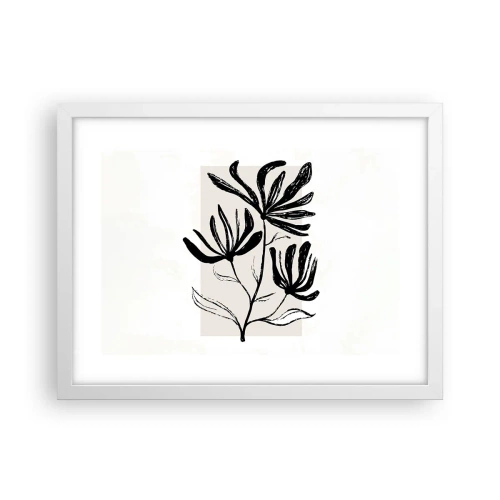 Plakát v bílém rámu - Náčrtek pro herbář - 40x30 cm