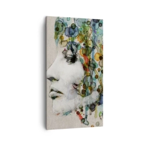 Obraz na plátně - Vynořila se z šedi - 45x80 cm