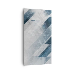 Obraz na plátně - Prostorová kompozice – pohyb šedé - 65x120 cm